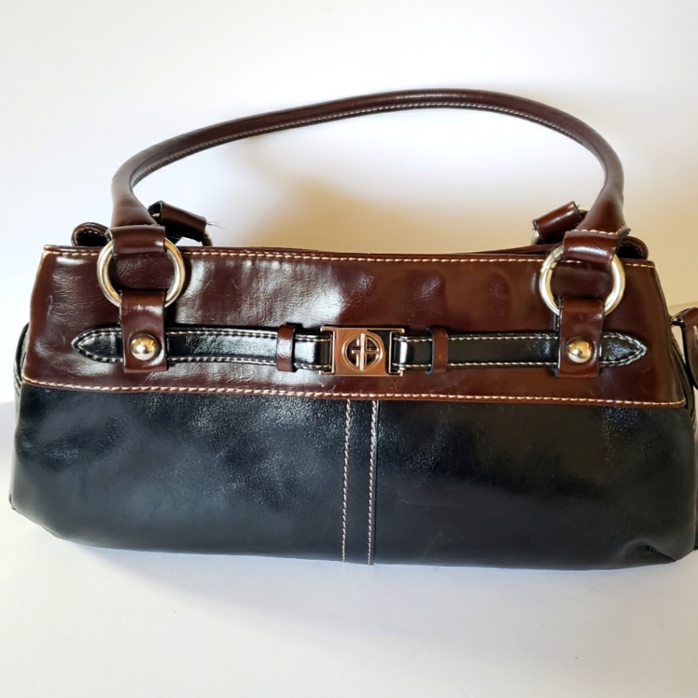 Black and Brown Giana Bernini Shoulder Bag